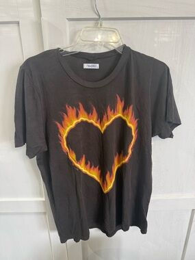 Lauren Moshi Black Crewneck Tee with Signature Label